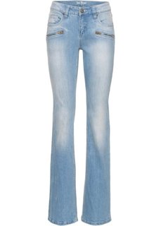 Расклешенные стретчевые джинсы, cредний рост (N) (нежно-голубой) Bonprix