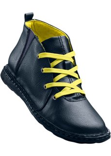 Кожаные ботинки (темно-синий/желтый) Bonprix