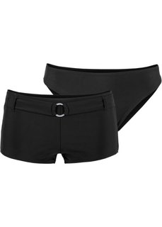 Плавки и шорты для бикини и топа-танкини (2 пары в упаковке) (черный) Bonprix