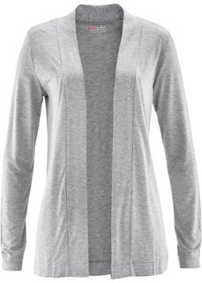 Тонкий трикотажный кардиган (светло-серый меланж) Bonprix