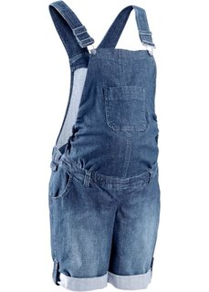 Мода для беременных: джинсовый полукомбинезон (синий «потертый») Bonprix