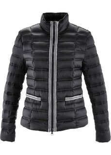 Легкая куртка-пуховик с аппликацией (черный) Bonprix