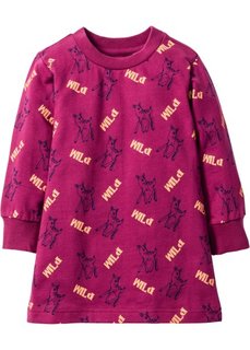 Трикотажное платье (фиолетовый с рисунком) Bonprix