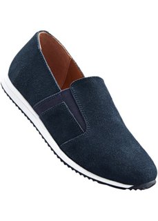 Замшевые слиперы (темно-синий) Bonprix