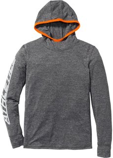 Функциональная футболка Slim Fit с длинным рукавом (серый меланж) Bonprix