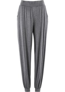 Трикотажные брюки-шаровары (серый меланж) Bonprix