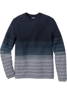 Пуловер Slim Fit (синий) Bonprix