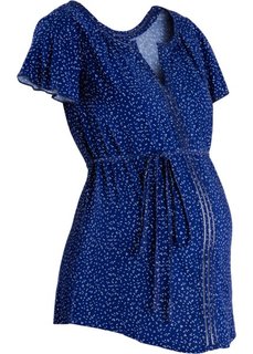 Для будущих мам: блузка (ночная синь/цвет белой шерсти в горошек) Bonprix