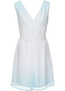 Шифоновое платье с переходом оттенков (мятный/кремовый) Bonprix