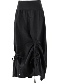Льняная юбка (черный) Bonprix