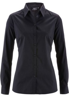 Блузка с длинным рукавом (черный) Bonprix