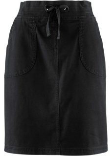 Эластичная юбка-карандаш (черный) Bonprix