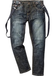 Джинсы Regular Fit Tapered, длина (в дюймах) 32 («грязный» деним) Bonprix