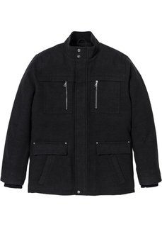 Удлиненная куртка Regular Fit (антрацитовый меланж) Bonprix
