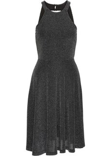 Платье с блестками (черный) Bonprix