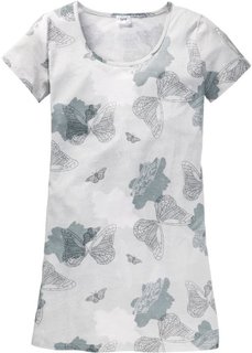 Ночная рубашка (серый с рисунком) Bonprix