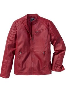 Куртка из искусственной кожи (красный) Bonprix