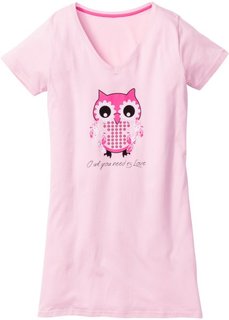 Ночная рубашка (нежно-розовый с рисунком) Bonprix