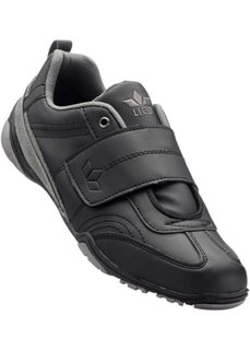 Кожаные кроссовки (черный) Bonprix
