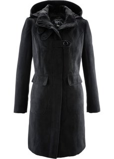 Пальто с капюшоном (черный) Bonprix