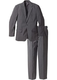 Мужской костюм Regular Fit (2 изд.), cредний рост N (серый меланж) Bonprix