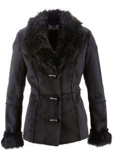 Куртка-дубленка (черный) Bonprix