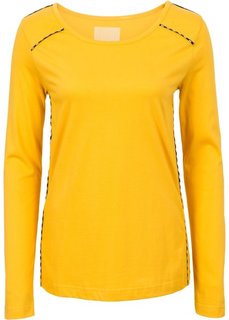 Сорочка с окантовкой (шафранно-желтый) Bonprix