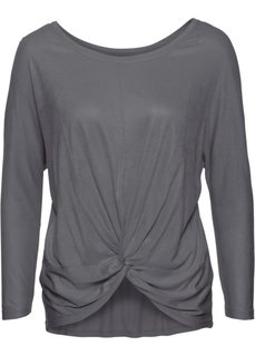 Блестящая футболка (серый/серебристый) Bonprix