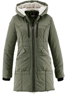 Куртка с капюшоном на подкладке (оливковый) Bonprix