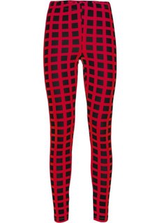 Легинсы (красный/черный в клетку) Bonprix