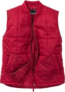 Жилетка Regular Fit на подкладке (темно-красный) Bonprix