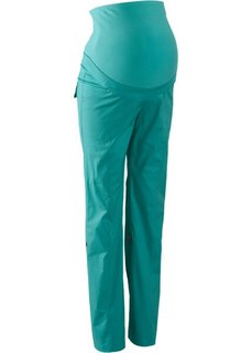 Для будущих мам: брюки с отворотами (зеленый океан) Bonprix