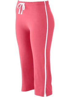 Спортивные брюки капри с эффектом стретч (ярко-розовый) Bonprix