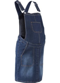 Для будущих мам: джинсовое платье-комбинезон (темный деним) Bonprix
