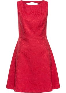 Жаккардовое платье (темно-красный) Bonprix