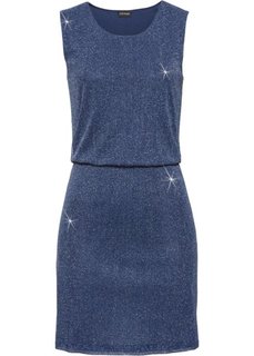 Платье с люрексом (синий) Bonprix