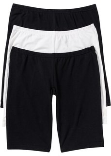 Панталоны (3 шт.) (черный/цвет белой шерсти) Bonprix