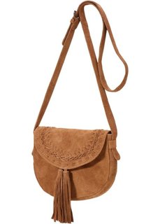 Замшевая сумка с кисточками (светло-коричневый) Bonprix