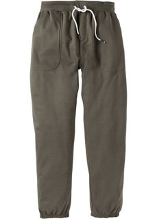 Трикотажные брюки Slim Fit (темно-оливковый) Bonprix