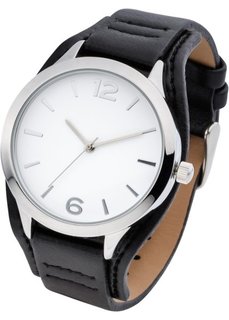 Классические наручные часы (черный/серебристый) Bonprix