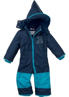 Мода для малышей: зимний комбинезон, Размеры  68-110 (темно-синий/темно-бирюзовый) Bonprix