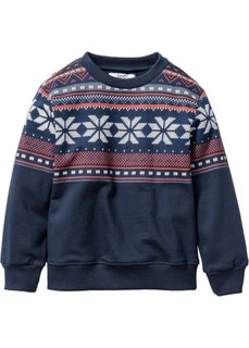 Свитшот с рисунком, Размеры 80/86-128/134 (темно-синий с рисунком) Bonprix