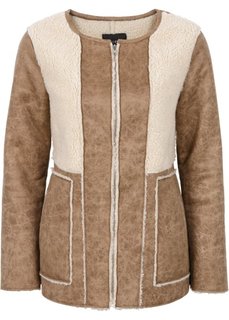 Куртка в дизайне под замшевую (светло-коричневый) Bonprix