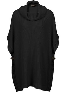 Вязаный пуловер в стиле оверсайз (черный) Bonprix