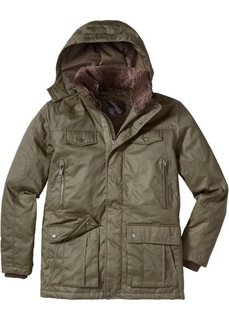 Удлиненная куртка Regular Fit (темно-оливковый) Bonprix