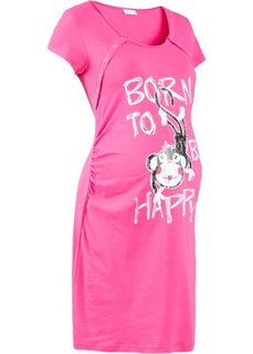 Для будущих и кормящих мам: ночная рубашка (ярко-розовый) Bonprix