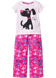 Детская пижама (2 изделия) (розовый/ярко-розовый) Bonprix