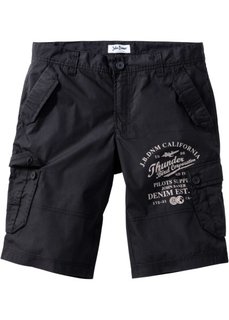 Бермуды Regular Fit (черный) Bonprix