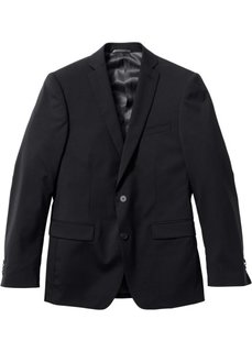 Пиджак Regular Fit с шерстью (черный) Bonprix