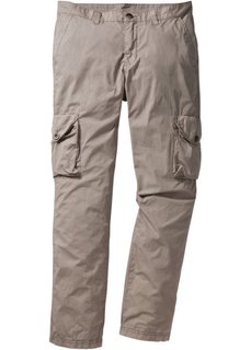 Легкие брюки-карго Regular Fit Straight, низкий + высокий рост (U + S) (цвет камня) Bonprix